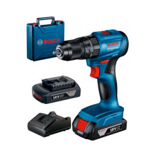 Акумуляторний ударний дриль-шуруповерт Bosch Professional GSB 185-Li, 2 акб 18V 2 Ah, з/п GAL 18V-20